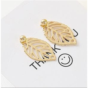 Bông tai hình lá dễ thương TRS2