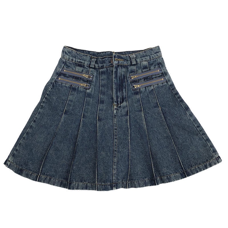 Chân váy jean COZOKC lưng cao dáng ôm dễ phối đồ trẻ trung