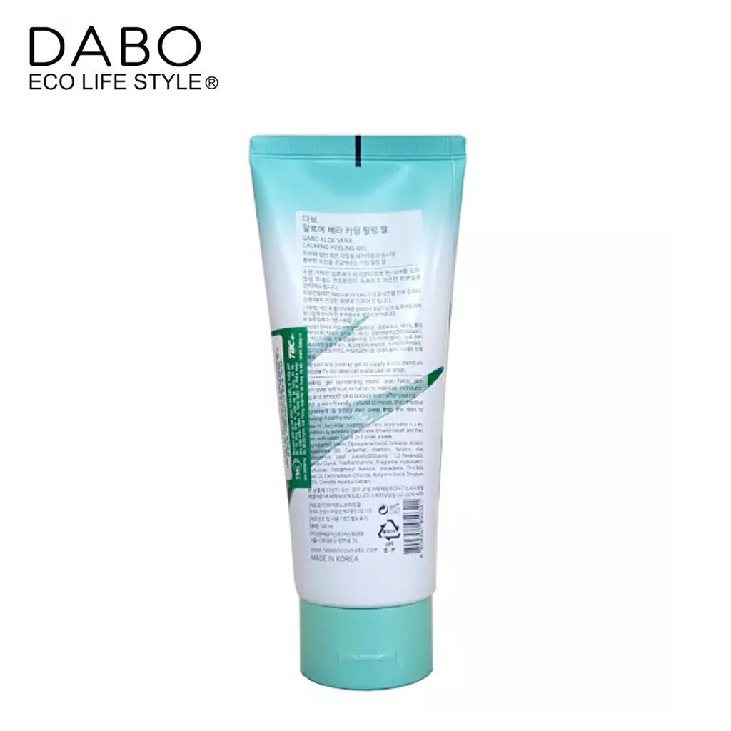 TẨY TẾ BÀO CHẾT LÔ HỘI CAO CẤP ALOE VERA CALMING PEELING GEL DABO 180ML