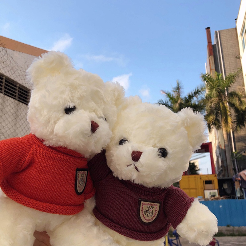 Gấu Teddy Nhồi Bông Mềm Mại Dễ Thương Kích Thước 30cm