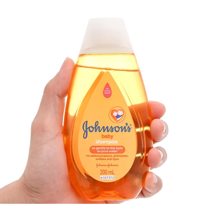 Dầu gội không cay mắt cho bé JOHNSON Baby Shampo No More Tears 200ml (Vàng)