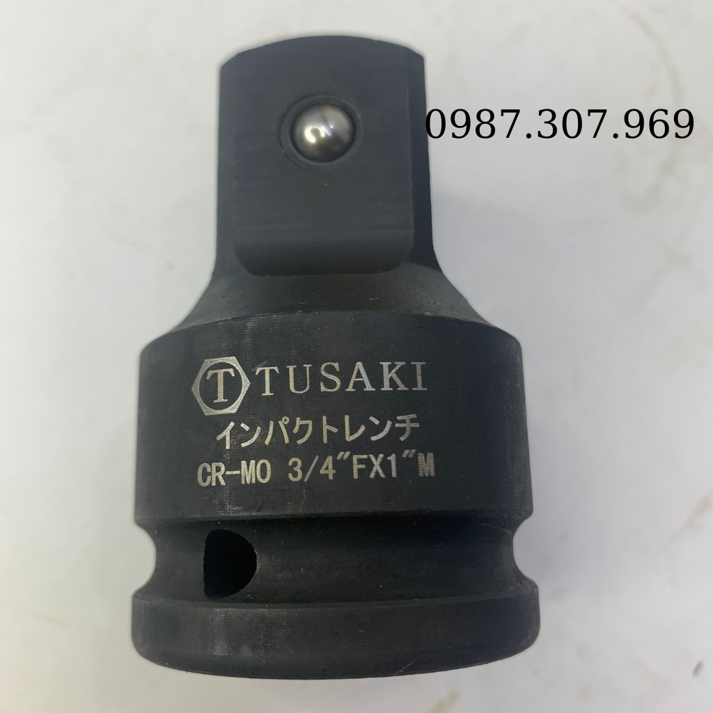 Đầu khẩu chuyển đổi cỡ tuýp 1inch xuống 3/4-TUSAKI sửa chữa ô tô, xe máy.