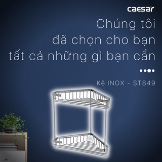 [Caesar] KỆ / KHAY INOX GÓC 2 TẦNG CAESAR ST849