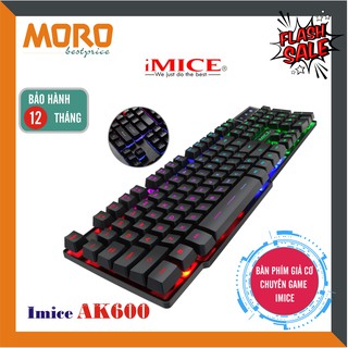 Bàn phím giả cơ chuyên game IMICE AK 600 - Led 7 màu - Chống thấm nước!
