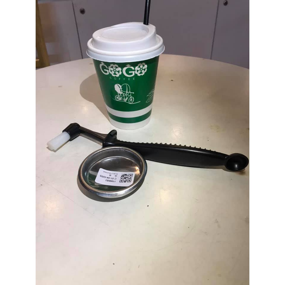Combo Phin mù inox 58mm và cọ vệ sinh 2 đầu