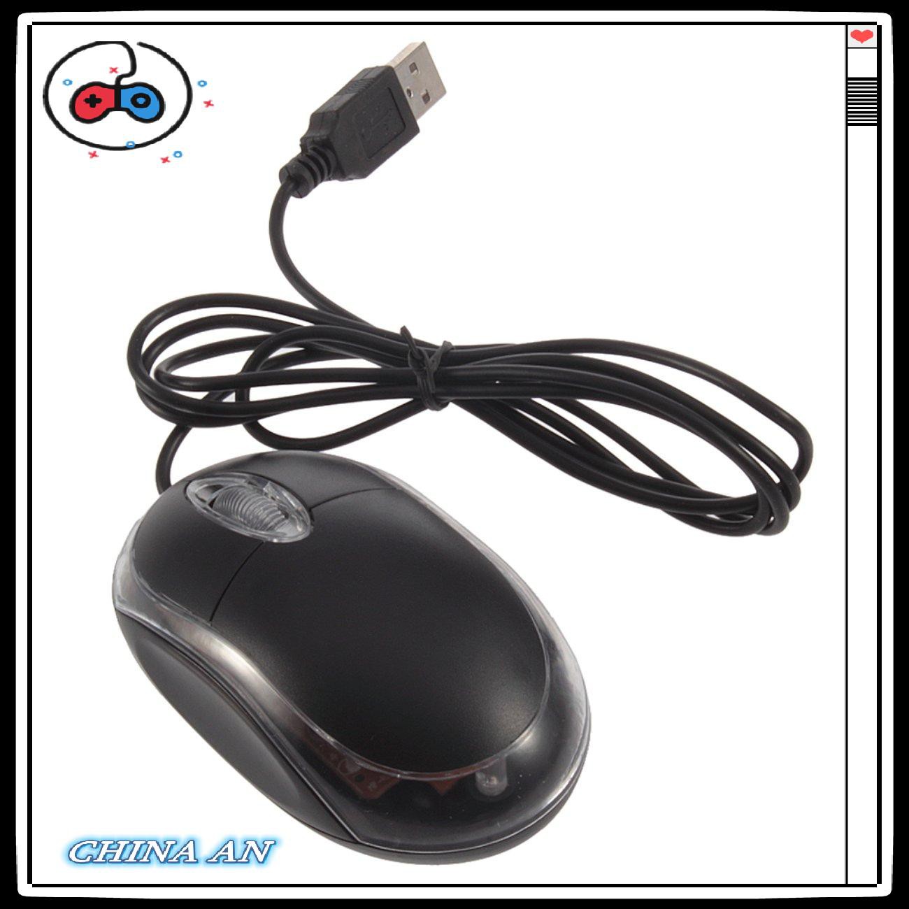 ⚡Hot sản phẩm/New 1.2M Tiny USB Optical Scroll Whell Mouse Mice For Dell For Asus Wired Mouse
