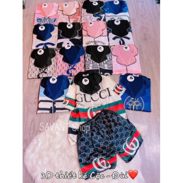 Độ Mặc Nhà Pijama Quần Đùi Lụa Satin Cao Cấp [ MẪU MỚI ] <3 | BigBuy360 - bigbuy360.vn
