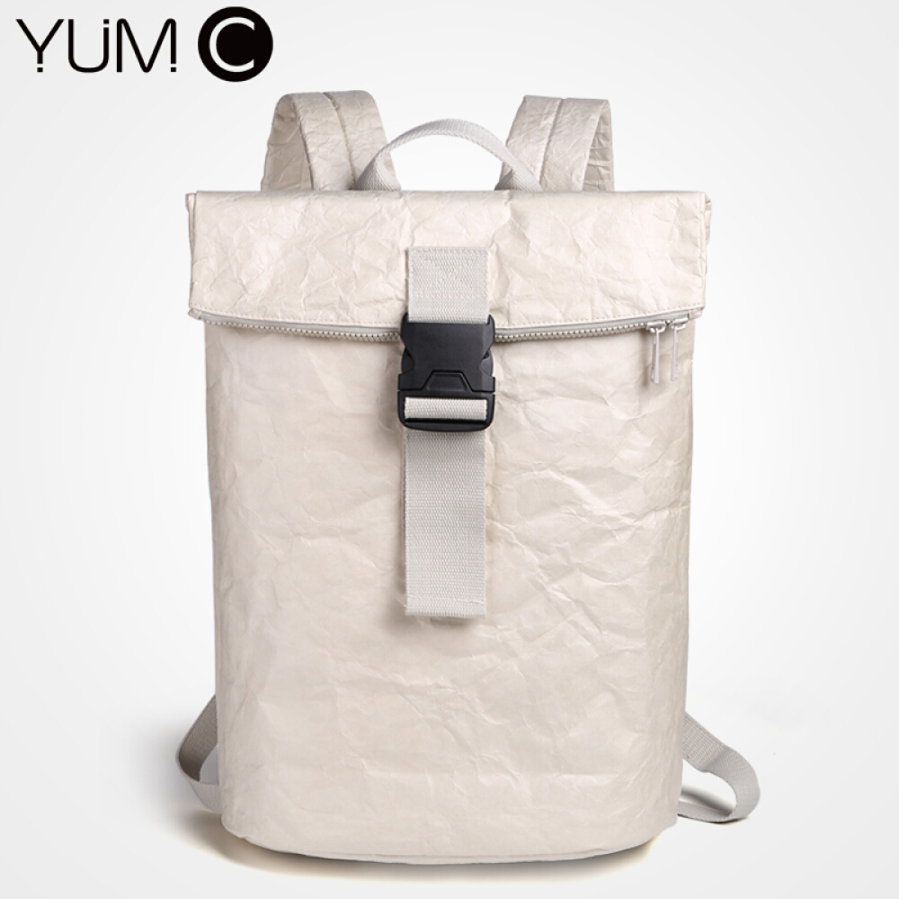 Yumc DuPont environmental lightweight paper backpack for men and women 2020 new bag fashion computer bag  B7079