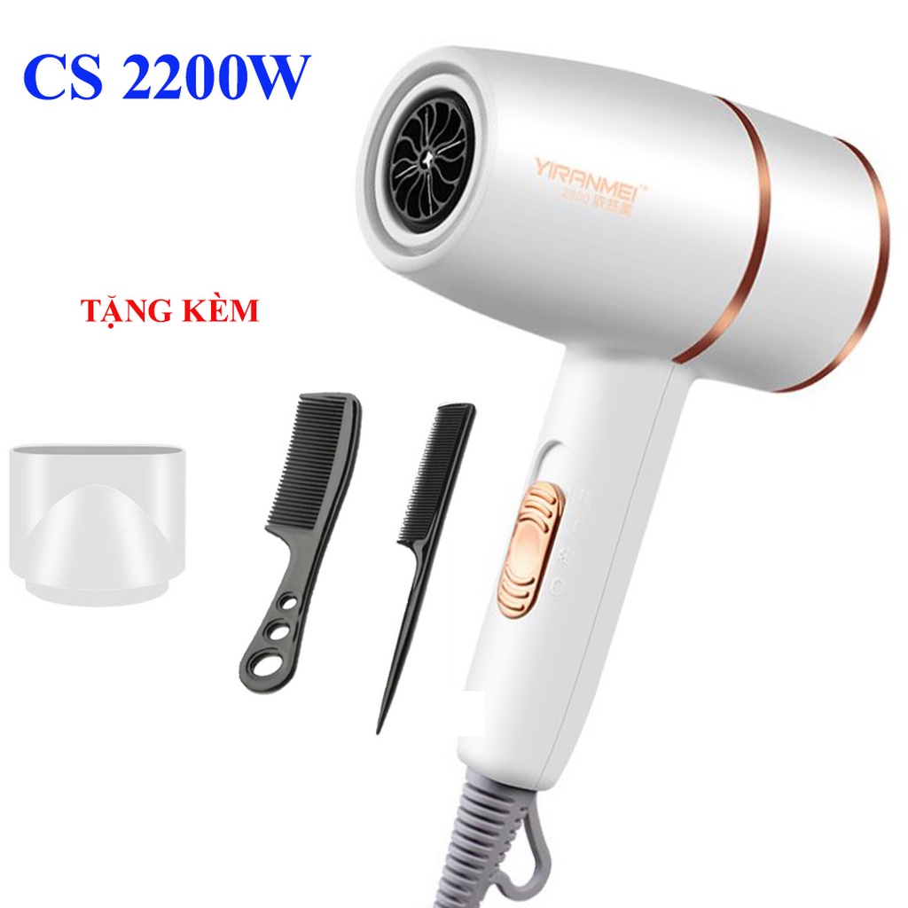 Máy sấy tóc cao cấp YIRANMEI, công suất 2200W