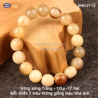 Vòng tay Sừng 10Ly cho nữ - Tài Lộc - Giúp Tâm Bạn Tĩnh - Sức Khỏe Bình An_Độc Lạ BH612T - Bracelet Of Hahanco
