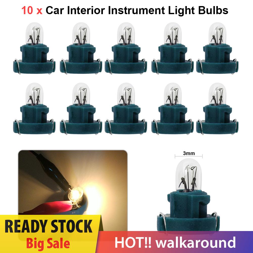 10 Bóng Đèn LED T3 12V Gắn Bảng Điều Khiển Cho Xe Hơi