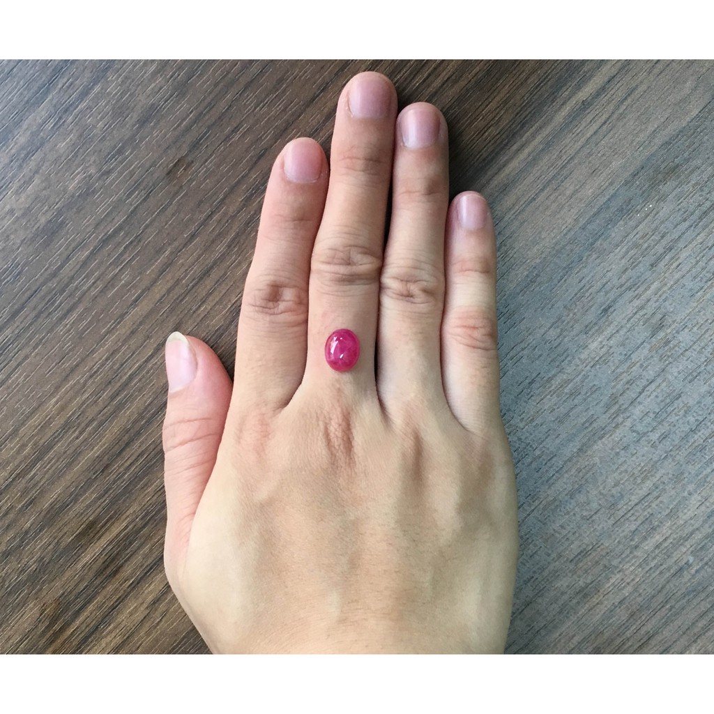 Mặt Đá Ruby Tự Nhiên Yên Bái Size 5,46ct, Mặt nhẫn, Mặt Dây Chuyền