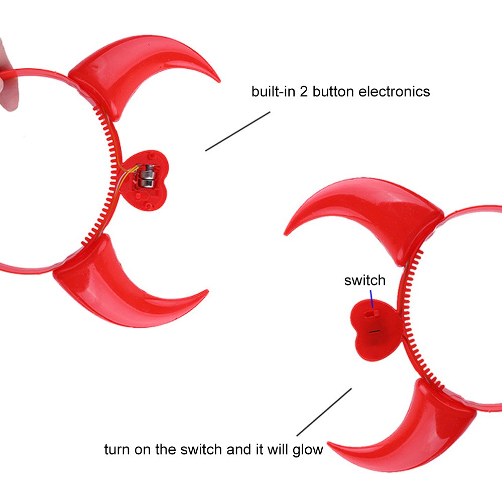 Vòng đội đầu có đèn LED phát sáng cho trẻ em dùng cho các bữa tiệc
