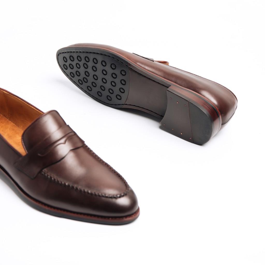 [Mã LT200 giảm 200K đơn 699K] Giày Tây Lười Cao Cấp Classic Loafer - Da Bò Ý Lót Trong Da Bò Mộc - Thương hiệu Be Classy