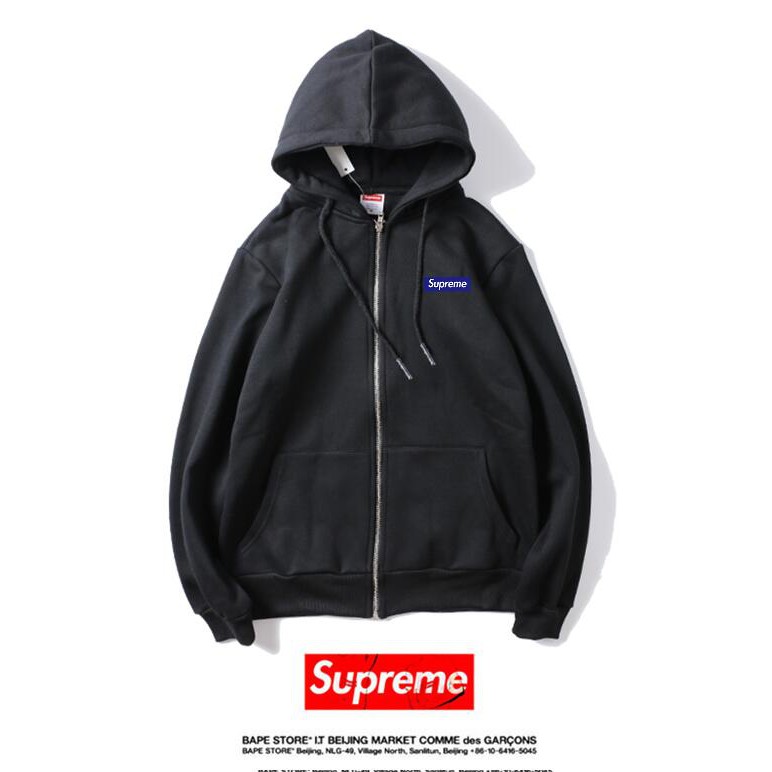 Áo Hoodie Vải Cotton In Chữ Supreme Thời Trang Cho Nam Nữ