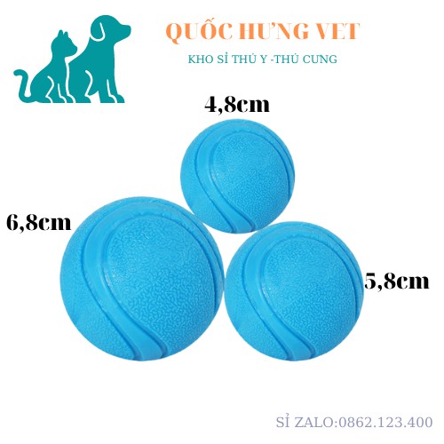 Bóng cao su đặc sọc đồ chơi cho thú cưng QUỐC HƯNG VET-2385-2386-2387