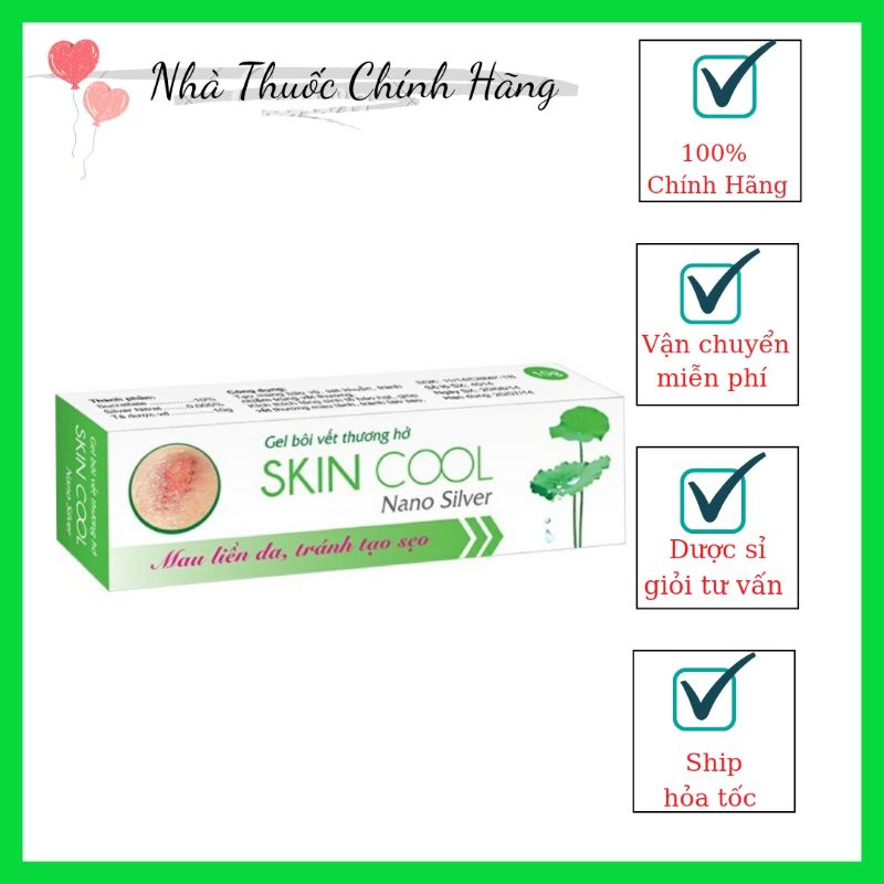 💥Cam kết chính hãng💥GEL BÔI VẾT THƯƠNG HỞ SKIN COOL