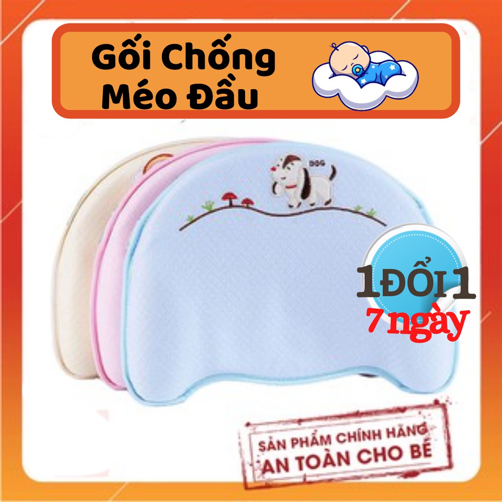 Gối cao su non cho bé Chính hãng chống bẹp đầu cho bé BH 12 tháng 1 đổi 1. Gối cao cấp Hiền Trang