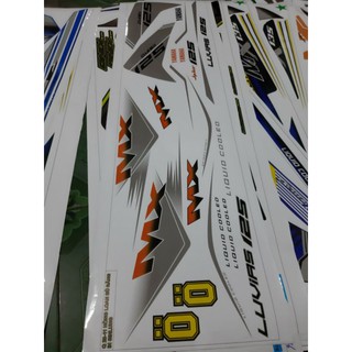 Tem rời Luvias Mx dán xe trắng