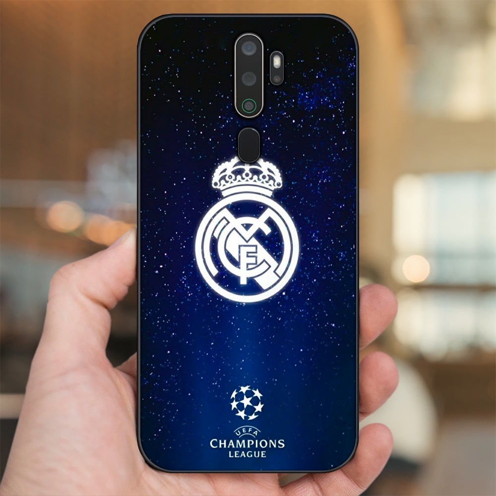 Ốp lưng Oppo A5 2020, A9 2020 viền đen in hình Real Madrid