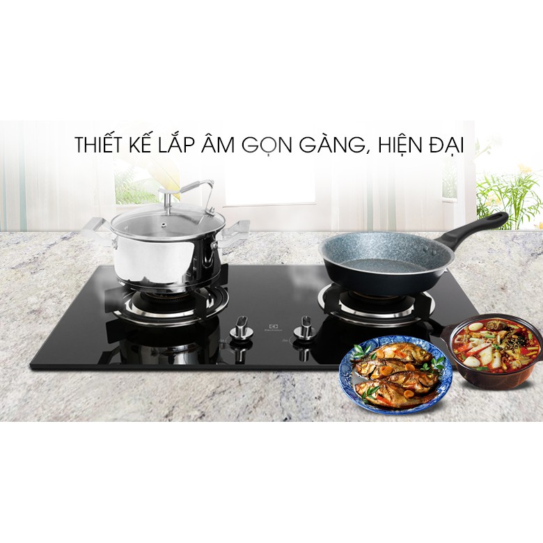 Bếp gas âm Electrolux (Thụy Điển) EHG723BA (Mới 100%, bảo hành 24 tháng)