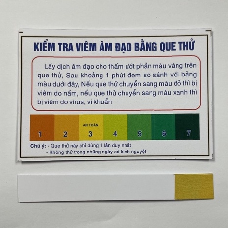 Que thử viêm nhiễm phụ khoa nhanh nhạy - Que test viêm âm đạo