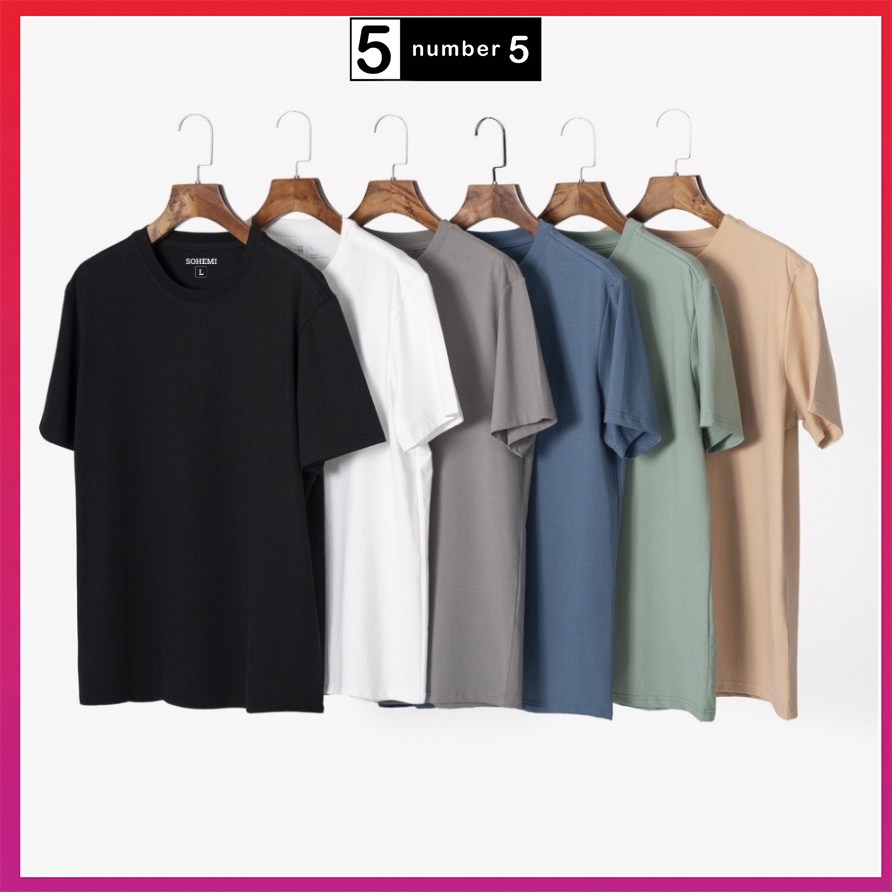 Áo phông nam cổ tròn ngắn tay, áo thun nam chất cotton co giãn [PHT]