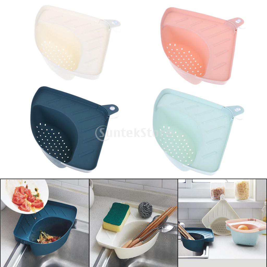 Giá Đựng Đồ Hình Tam Giác Gắn Bồn Rửa Chén Tiện Dụng