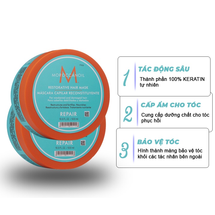 Dầu Hấp Ủ Dưỡng Tóc Sâu MOROCCANOIL 500ML - Ủ Tóc Phục Hồi Hư Tổn Lamyra