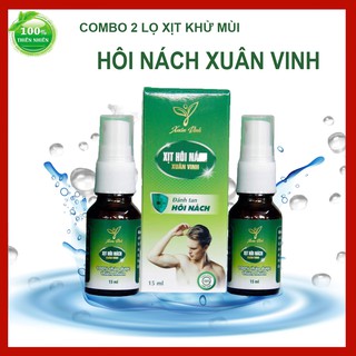Combo 2 Chai Xịt Khử Mùi Hôi Nách Xuân Vinh ❤ FREESHIP ❤ Hiệu Quả Ngay Lần Đầu Tiên Sử Dụng  ❤ Dạng Xịt, Dung Tích 15ml