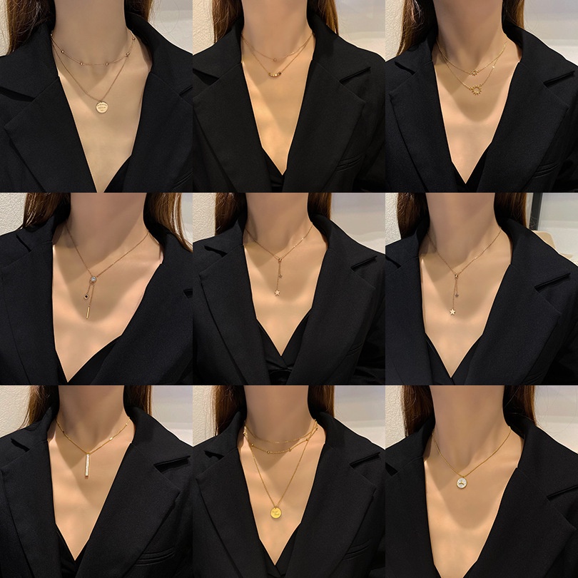 Dây Chuyền Thép Titan Thiết Kế Đơn Giản Phong Cách Âu Mỹ Mới