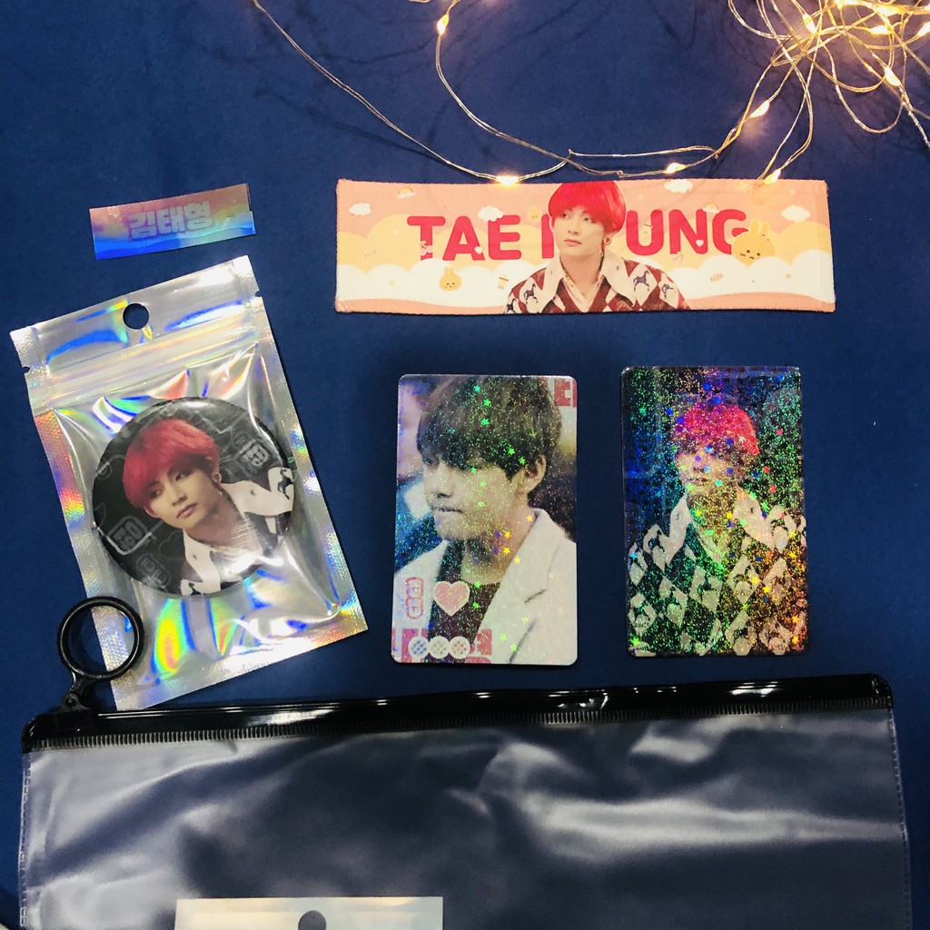 [chia lẻ] Set Slogan Vải Master TAEHYUNG V BTS 0110 by KAS