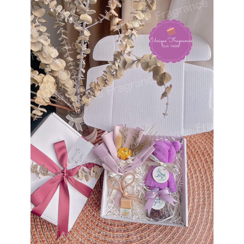 SET HỘP QUÀ TRẮNG TẶNG SỰ KIỆN, SINH NHẬT, VALENTINE, 8/3, 20/10, 20/11, GIÁNG SINH