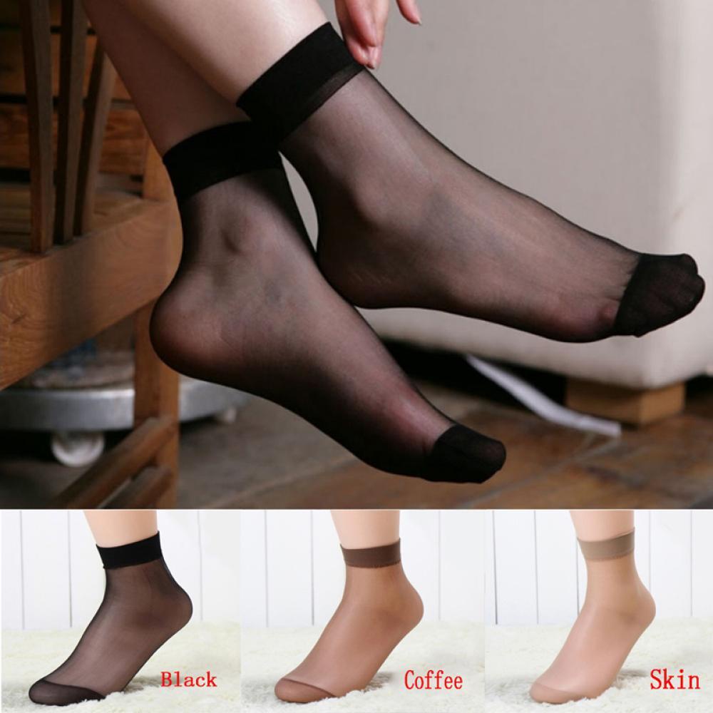 Set 10 Đôi Vớ Cổ Ngắn Siêu Mỏng Thời Trang Mùa Hè Cho Nữ
