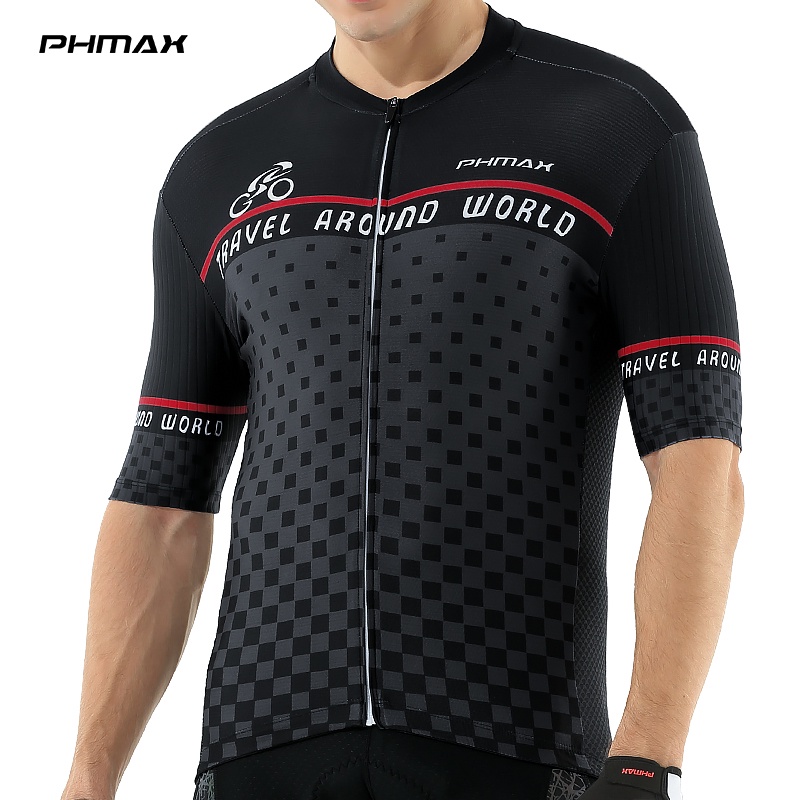 Set quần áo chạy xe đạp PHMAX có đệm gel dành cho nam