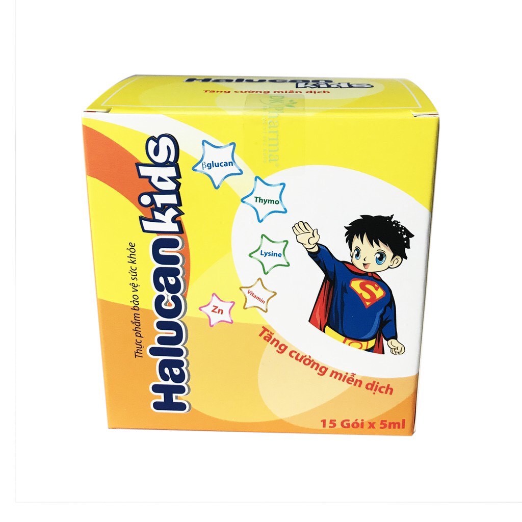 Siro HALUCAN KIDS (Hộp 15 gói 5ml) - Giúp trẻ ăn ngon, tăng cường miễn dịch | Thế Giới Skin Care