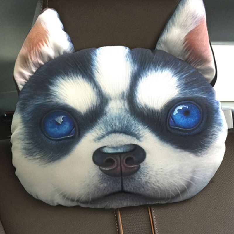 Gối kê cổ hình mặt chó 3D dễ thương