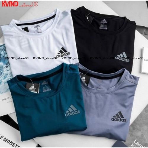 Áo thun lạnh nam thể thao cổ tròn cộc tay co giãn thông hơi thoáng mát  - KVIND_Store08