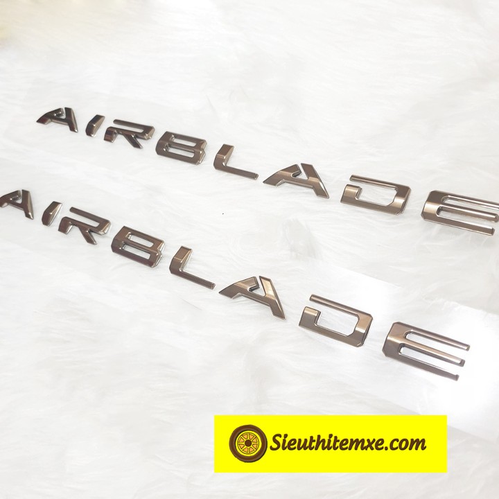 TEM CHỮ NỔI AIRBLADE 2020  BẠC - VÀNG HÀNG ZIN CAO CẤP - MỘT CẶP - Sieuthitemxe.com