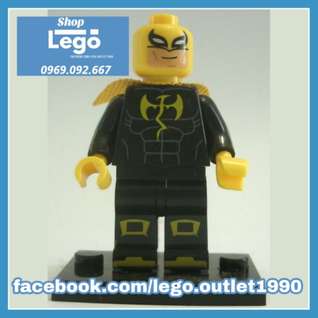 Xếp hình Iron Fist đen Lego Minifigures WM Wm403