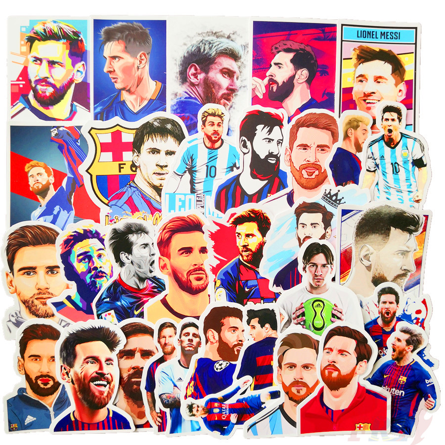 ❉ Leo Messi Series 02 - Famous Football Sports Player Superstar Stickers ❉ 50Pcs/Set Fans Collection Waterproof DIY Fashion Decals Doodle Stickers