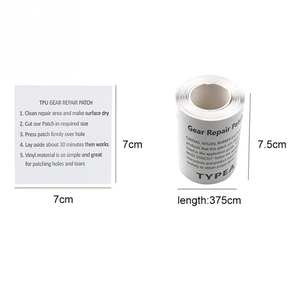 Miếng dán trong suốt dùng sửa chữa lều/hồ bơi bơm hơi tiện dụng