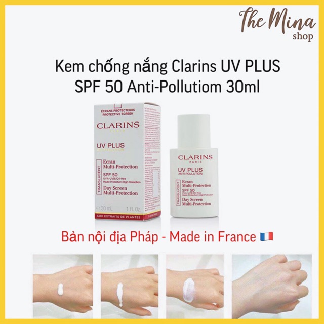 Kem chống nắng Clarins UV Plus - Protection SPF 50