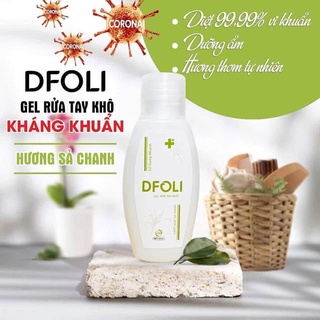 Gel rửa tay khô sát khuẩn DFOLI Hương sả chanh, bạc hà, lavender 50ml (giao hương ngẫu nhiên)