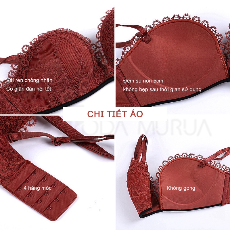 Bộ áo ngực quần lót nữ đệm đúc su non dày 5cm - Bộ đồ lót nữ cao cấp Havana FLA59