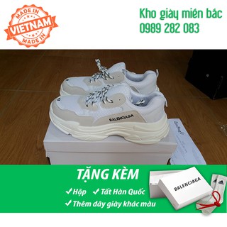 Giày Balen triple S ghi trắng (ảnh thật, fullbox)