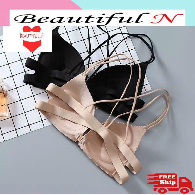 Áo ngực thiết kế khóa cài trước với đệm mút hình bàn tay có thể nâng đỡ ngực độc đáo quyến rũ | BigBuy360 - bigbuy360.vn