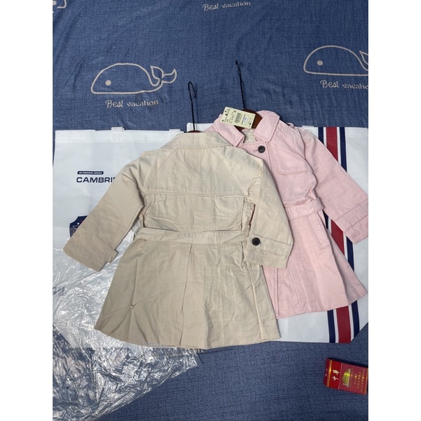 Áo khoác bé gái Sea&amp;sky Girl 2-8 tuổi  Áo khoác kaki dáng dài cotton 2 lớp xuất dư 0922