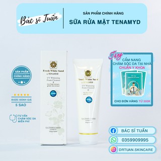 Sữa Rửa Mặt Trắng Da – TENAMYD Fresh White Sand Whitening Foam Cleanser 120ml [CHÍNH HÃNG]