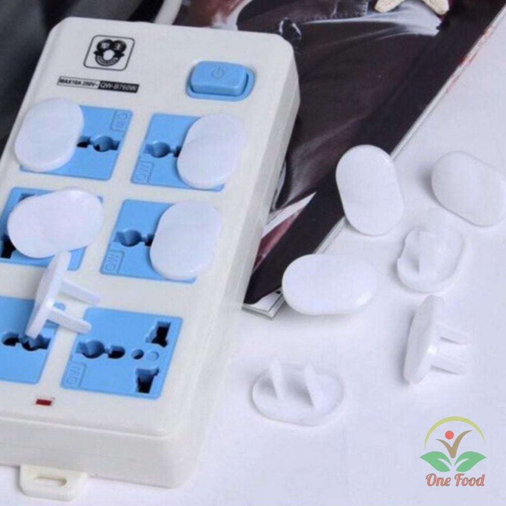 Nút Bịt Ổ Điện 2 Chân Bằng Nhựa ABS Cao Cấp, Nút Che Ổ Cắm Điện Bảo Vệ An Toàn Cho Bé Shop Onefood68